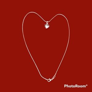 925 Sterling Silver Necklace Heart pendant